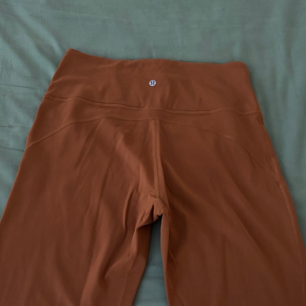 Lululemon Burnt orange align flare Leggings